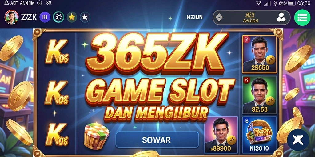 Tampilan gameplay seru di 365ZK dengan fitur slot menarik.
