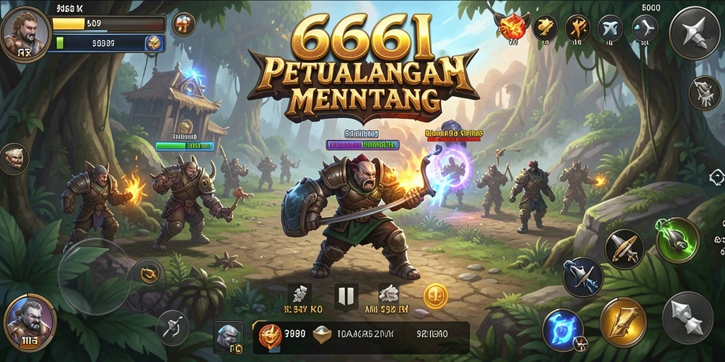 Screenshot gameplay 666I menunjukkan petualangan mendebarkan.
