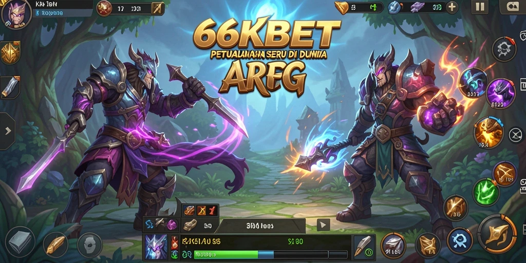 Tampilan gameplay seru dalam petualangan ARPG 66KBET.