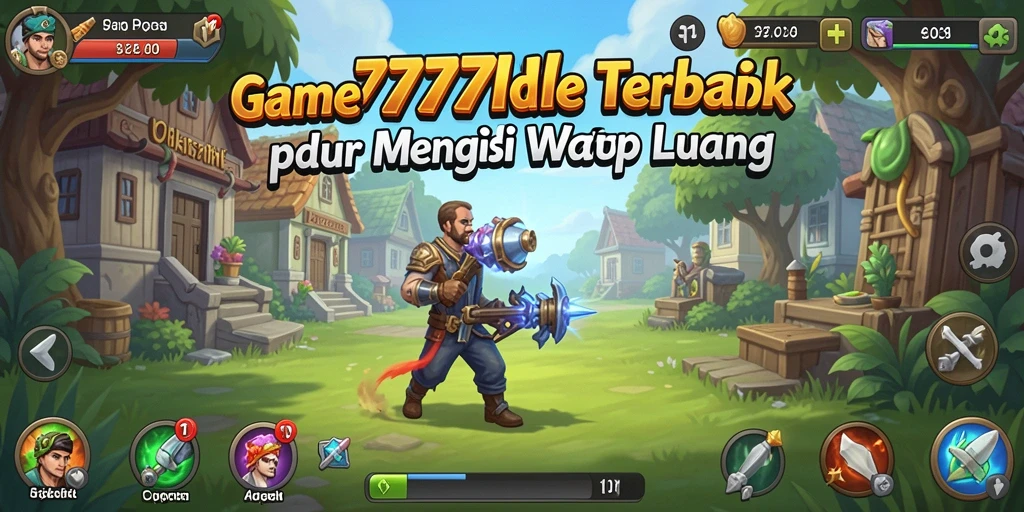 Tangkapan layar 7777W menampilkan gameplay santai dan interaksi mudah.