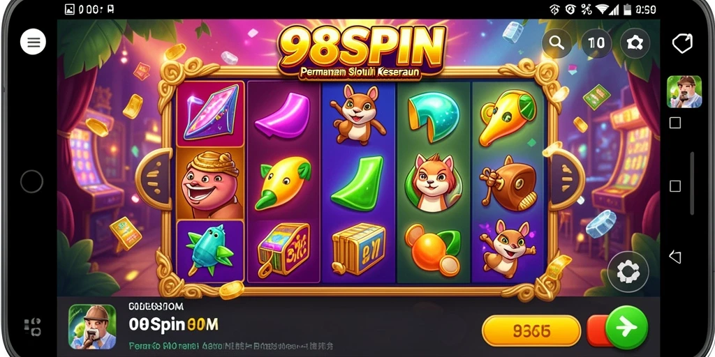 Tampilan gameplay menarik dan penuh warna dalam 98SPIN.