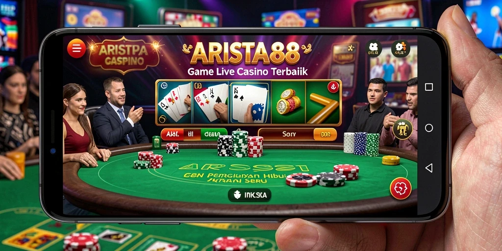 Tampilan gameplay Live Casino yang mengasyikkan di ARISTA88.