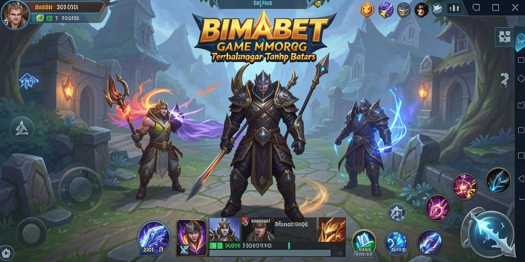 Tampilan visual menakjubkan dari gameplay MMORPG BIMABET.