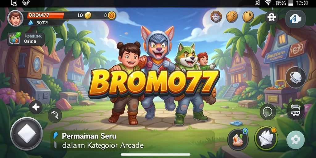 Tampilan gameplay seru dalam BROMO77 yang menggugah semangat.