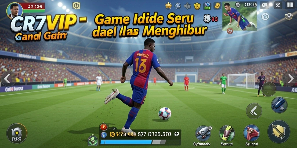 Tampilan gameplay CR7VIP yang mengasyikkan dan penuh warna.