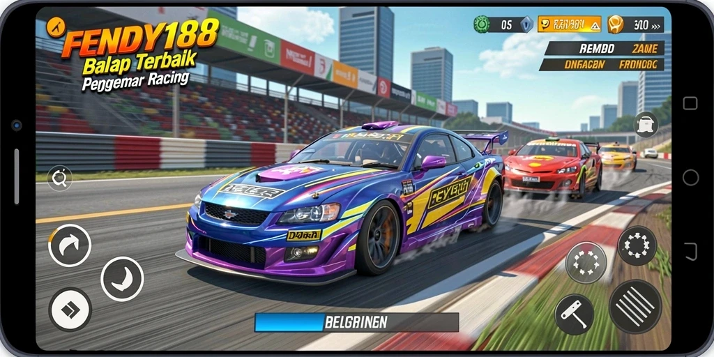 Gameplay Racing yang mendebarkan dalam FENDY188.