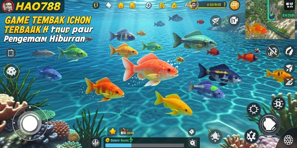 Tampilan gameplay HAO788 yang seru dalam berburu ikan.