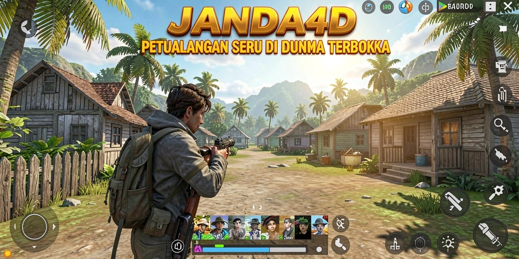 Gameplay seru dalam dunia terbuka JANDA4D yang dinamis.
