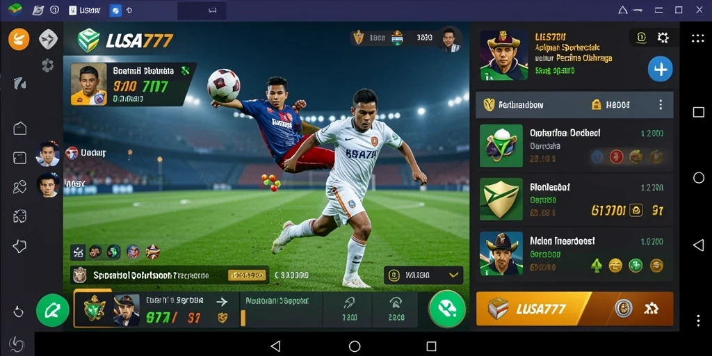 Tampilan menarik dari gameplay taruhan olahraga LUSA777.