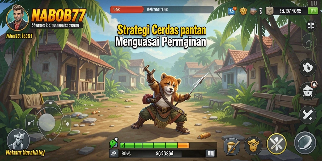 Tangkapan layar gameplay NABOB77 dengan aksi strategi yang mendebarkan.