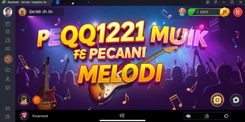 Tampilan gameplay seru di QQ1221 yang menghadirkan musik interaktif.