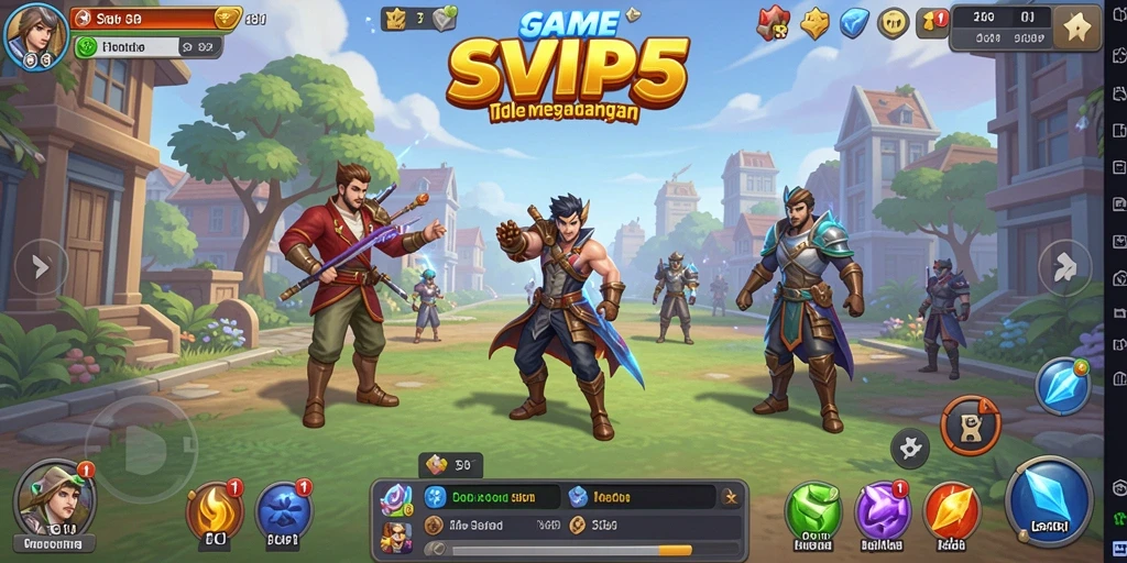 Tampilan gameplay SVIP5 yang penuh warna dan menarik.