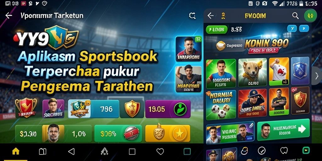 Tangkapan layar gameplay menunjukkan taruhan olahraga di Y89.